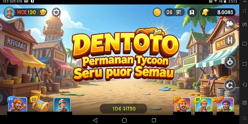 Tampilan gameplay DENTOTO yang menarik dan penuh warna.