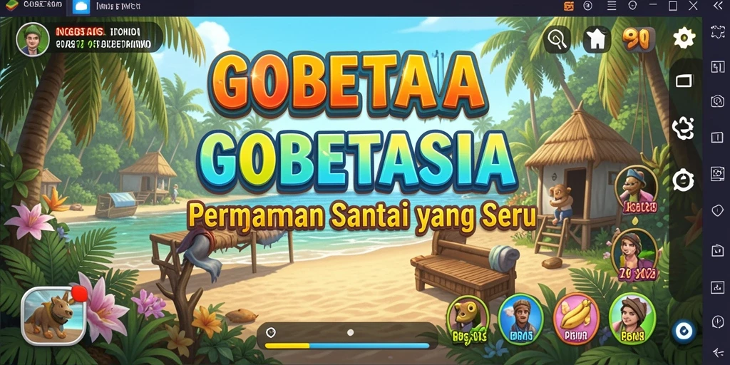 Tampilan gameplay menarik dari GOBETASIA yang menghibur.