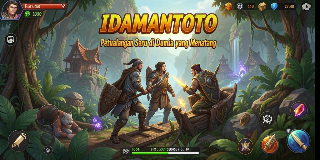 Tampilan gameplay <strong>IDAMANTOTO</strong> yang menampilkan aksi petualangan seru.