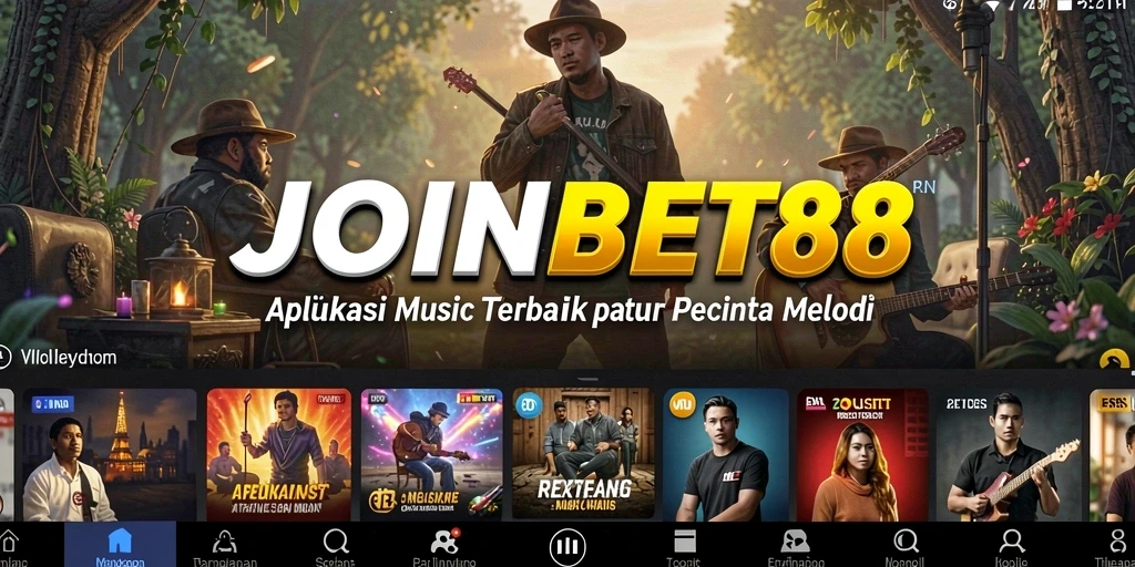 Tampilan gameplay <strong>JOINBET88</strong> yang menampilkan fitur-fitur musik interaktif.