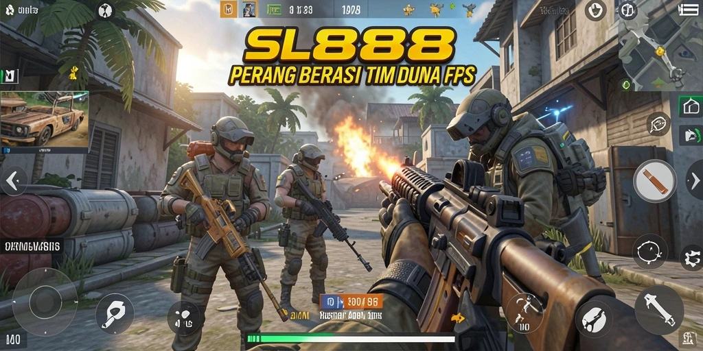 Tampilan aksi mendebarkan dalam gameplay SL888 yang seru.