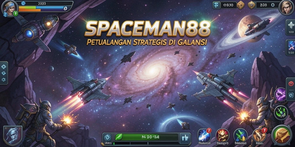 Tampilan gameplay SLG yang seru dan menantang di SPACEMAN88.