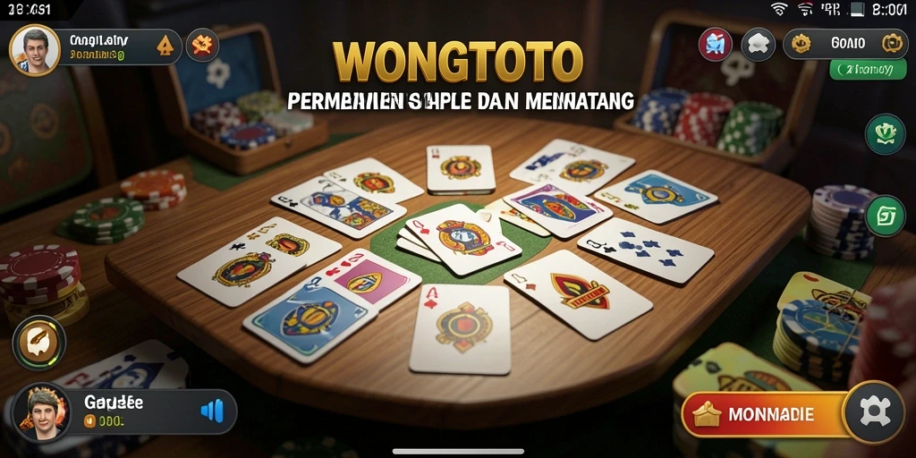 Tampilan gameplay seru di WONGTOTO untuk Gaple.