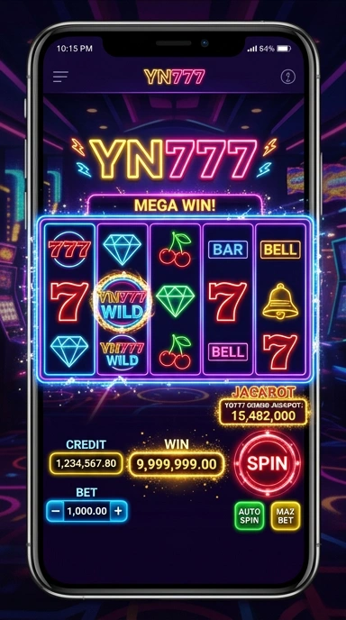Interface utama yn777 yang bersih dan mudah dipahami.